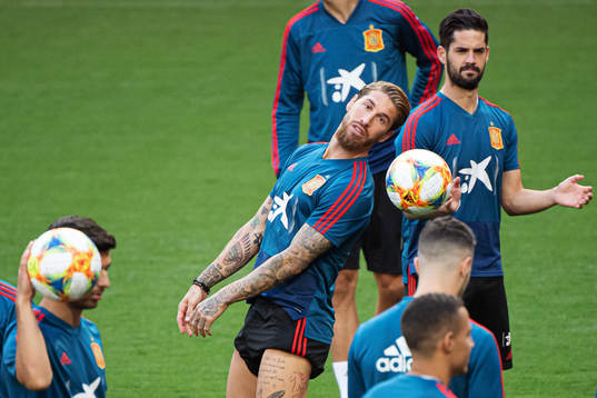 Sergio Ramos of the Spanish national football team