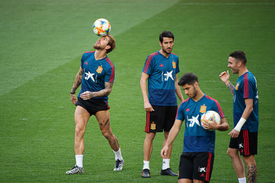 Sergio Ramos of the Spanish national football team