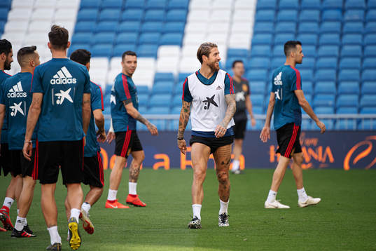 Sergio Ramos of the Spanish national football team