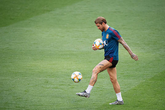 Sergio Ramos of the Spanish national football team
