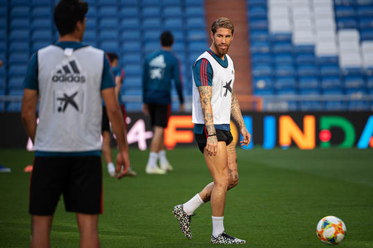 Sergio Ramos of the Spanish national football team