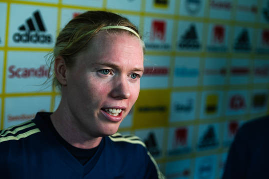 Goalkeeper Hedvig Lindahl of Swedish national women
