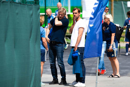 Joel Riddez, head coach of football club Djurgården in the