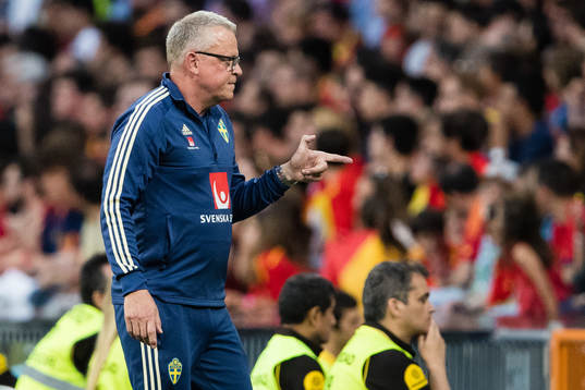 Head coach Janne Andersson of Sweden