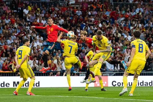 Marcus Berg, Sebastian Larsson and Pontus Jansson competes