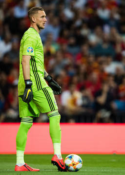 Goalkeeper Robin Olsen of Sweden