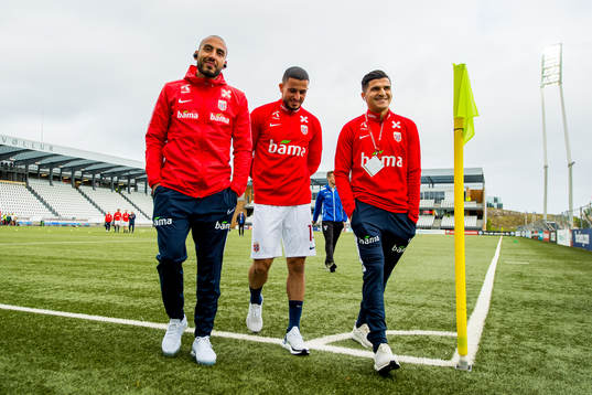Haitam Aleesami, Omar Elabdellaoui and Tarik Elyounoussi of