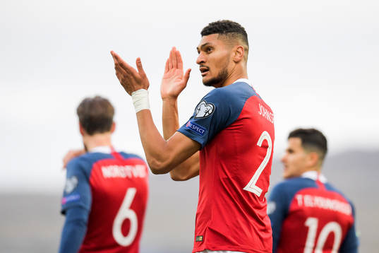 Bjørn Maars Johnsen of Norway celebrates