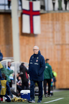 Lars Lagerbäck, head coach of Norway