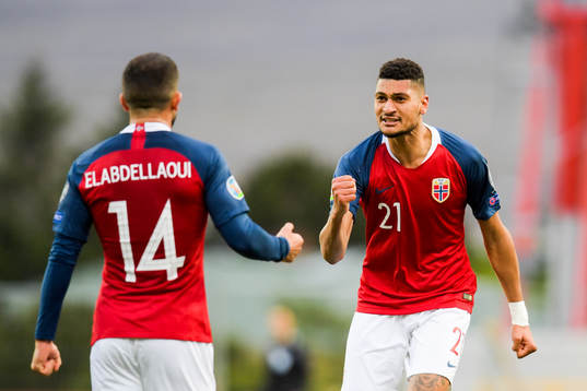 Omar Elabdellaoui and Bjørn Maars Johnsen of Norway