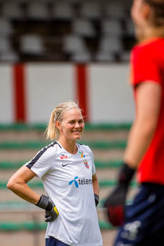 Goalkeeper Ingrid Hjelmseth of Norway