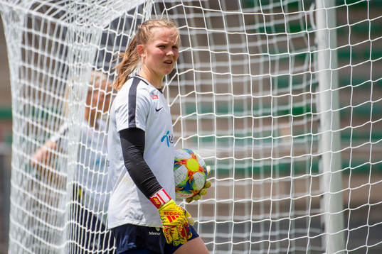 Goalkeeper Oda Maria Hove Bogstad of Norway