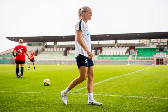 Goalkeeper Ingrid Hjelmseth of Norway