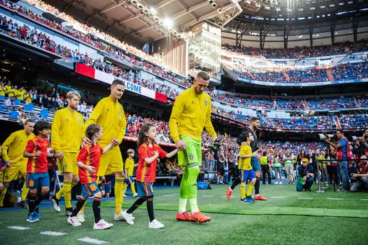 Ludwig Augustinsson, Filip Helander, Mikael Lustig and