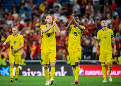 Ludwig Augustinsson, Albin Ekdal, Alexander Isak and Mikael