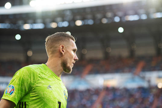 Goalkeeper Robin Olsen of Sweden
