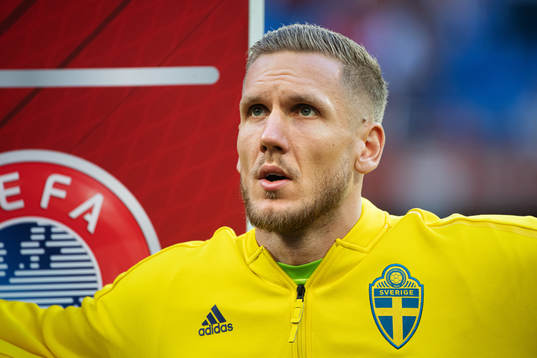 Goalkeeper Robin Olsen of Sweden
