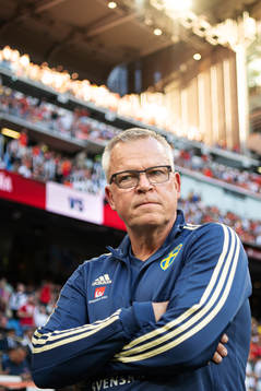 Head coach Janne Andersson of Sweden