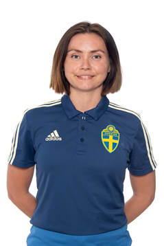 Fysioterapeut Sabina Pantzare i P17-landslaget