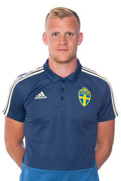 Målvaktstränare Linus Eriksson i P17-landslaget