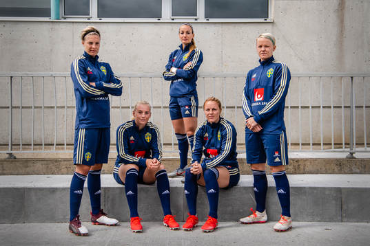 Lina Hurtig , Stina Blackstenius , Kosovare Asllani , Mimmi
