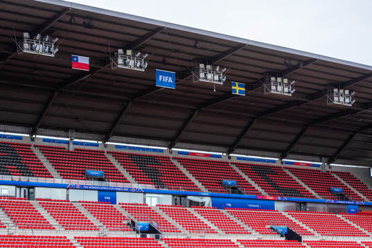 Flags of Chile and Sweden