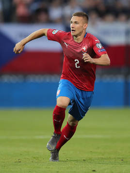 Pavel Kaderabek of Czech Republic is seen