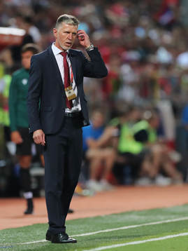 head coach Jaroslav Silhavy of Czech Republic is seen