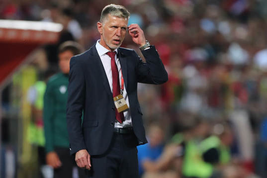 head coach Jaroslav Silhavy of Czech Republic is seen