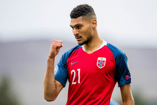 Bjørn Maars Johnsen of Norway celebrates