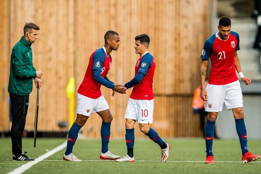 Ola Kamara, Tarik Elyounoussi and Bjørn Maars Johnsen of