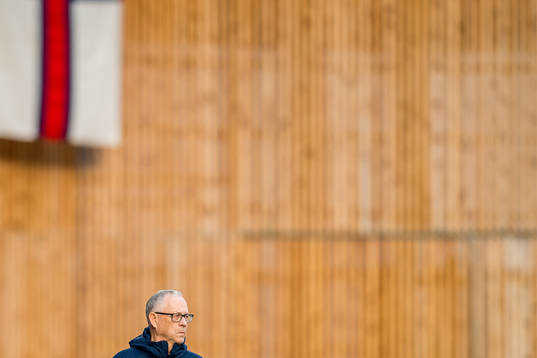 Lars Lagerbäck, head coach of Norway