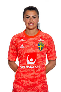 Goalkeeper Zecira Musovic of Sweden poses for a portrait