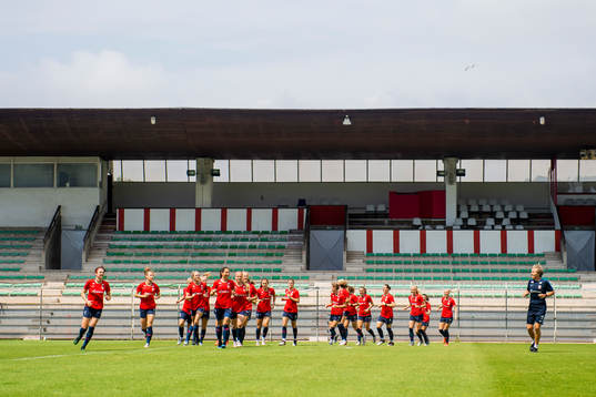 during a training session