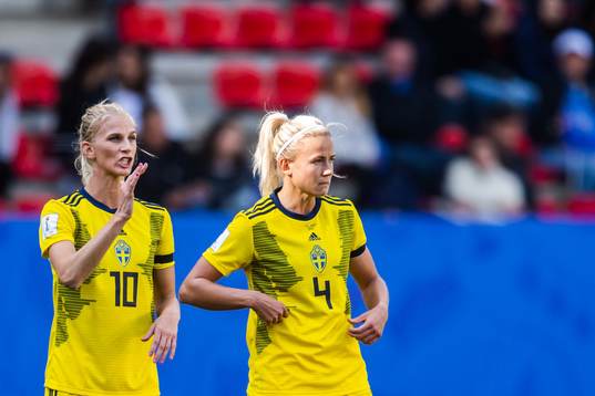 Sofia Jakobsson and Hanna Glas of Sweden