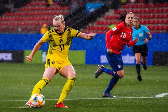 Stina Blackstenius of Sweden