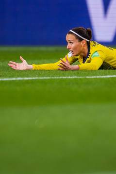 Kosovare Asllani of Sweden rects