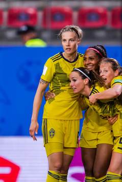 Lina Hurtig, Madelen Janogy, Anna Anvegård and  Kosovare