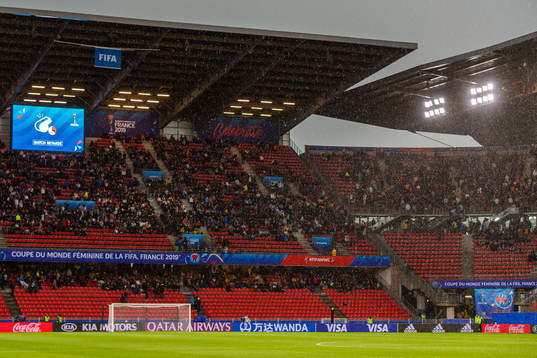 The match is interrupted due to severe adverse weather