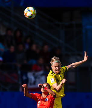 Francisca Alejandra Lara Lara of Chile and Nilla Fischer of