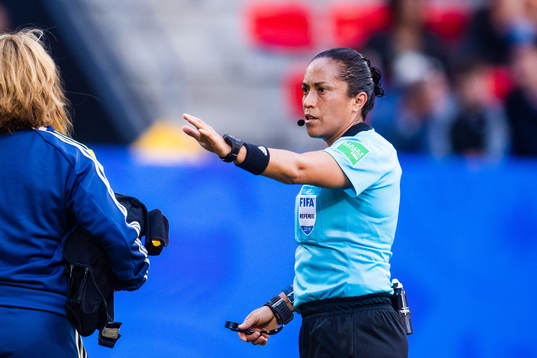 Referee Lucila Venegas
