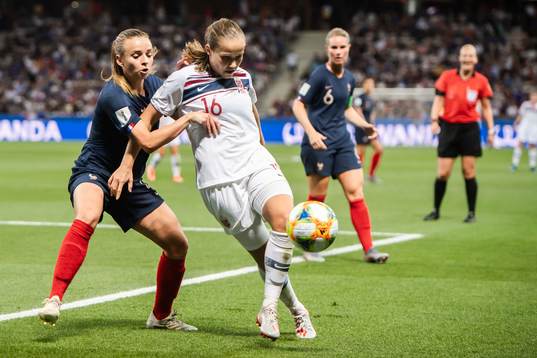 Marion Torrent of France and Guro Reiten of Norway