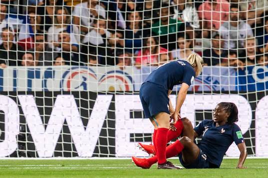 Kadidiatou Diani of France in pain