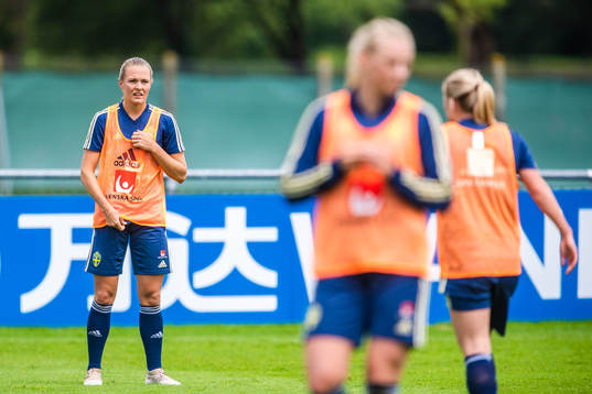 Magdalena Eriksson of Sweden training session