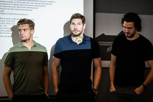 Rögles Daniel Zaar, Mattias Sjögren och Dennis Everberg