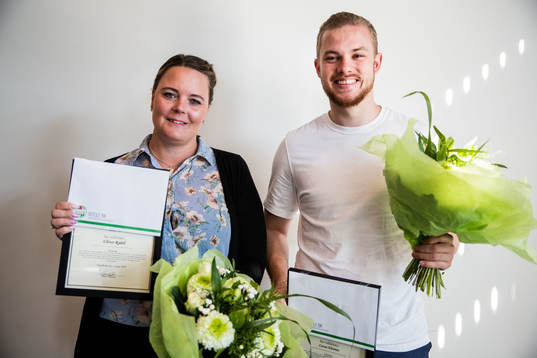 Björn Elvenesstependiaterna Ellinor Rydell och Lucas