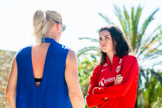 Solveig Gulbrandsen, Tv2, and Ingrid Syrstad Engen of Norway