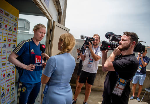 Goalkeeper Hedvig Lindahl of Sweden
