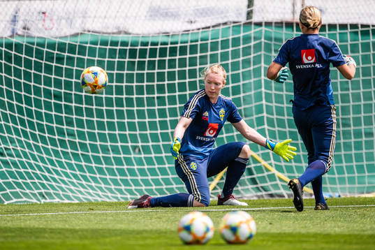 Goalkeeper Hedvig Lindahl of Sweden