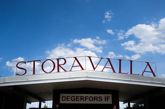 Exteriör av Stora Valla i Degerfors